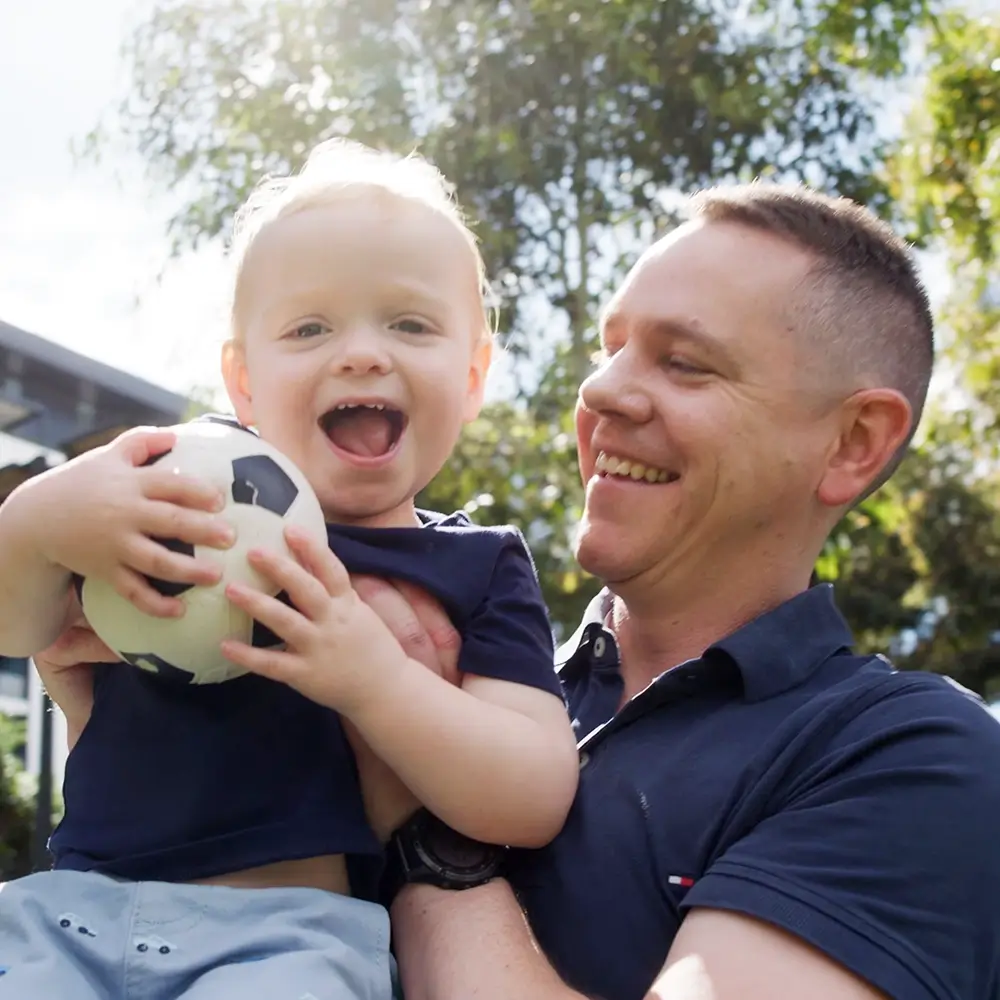 Adam, a parent and MyBudget client, receiving financial coaching to achieve family financial goals in New Zealand.