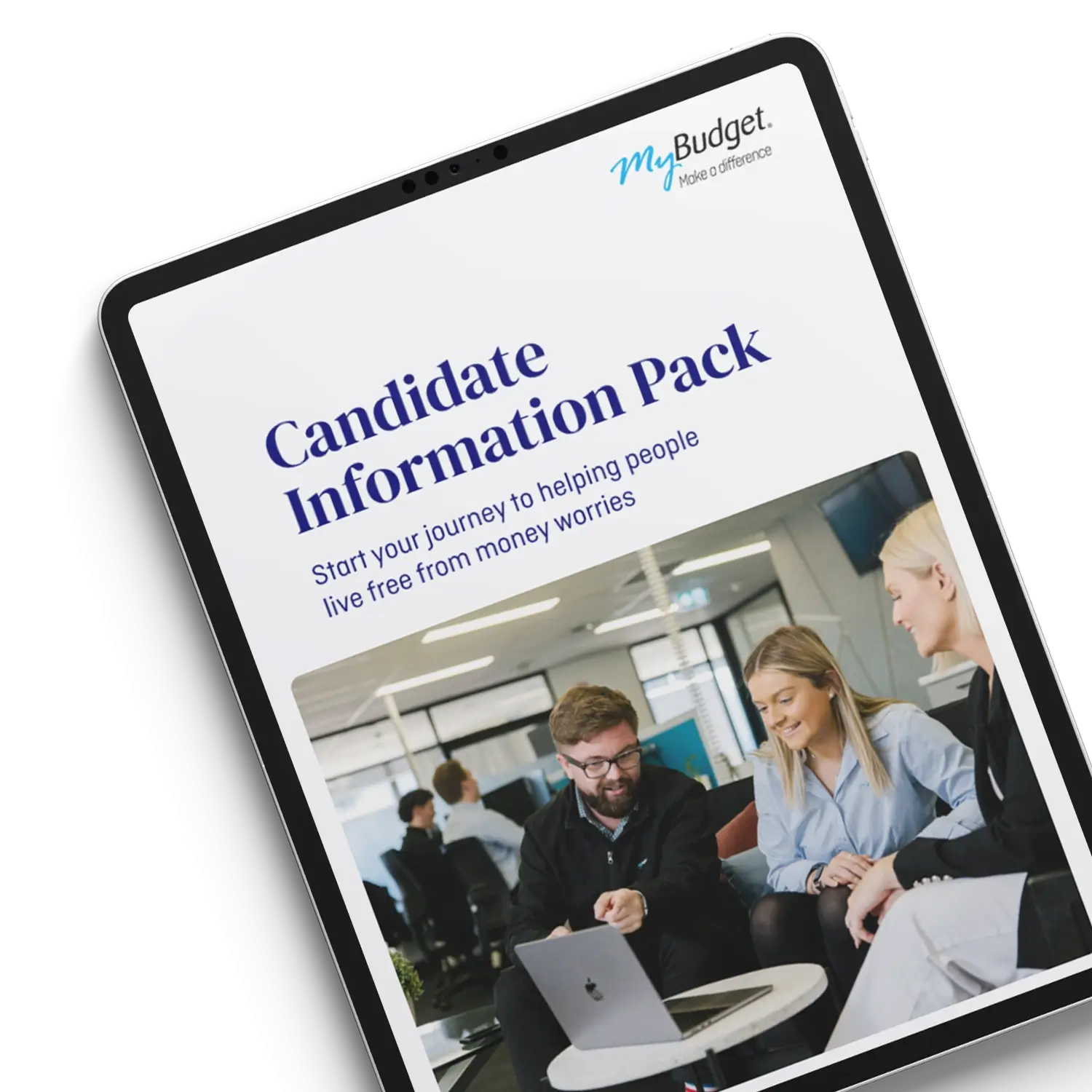 Career information pack detailing roles in MyBudget offering financial coaching and debt solutions to New Zealanders.