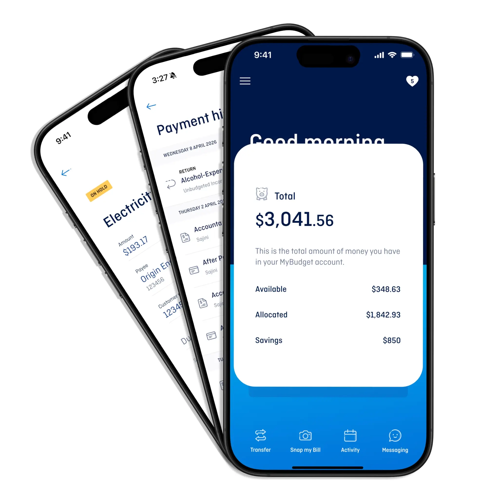 The MyBudget app demonstrating flexible budget planning and debt management features for Kiwis to reach financial goals.